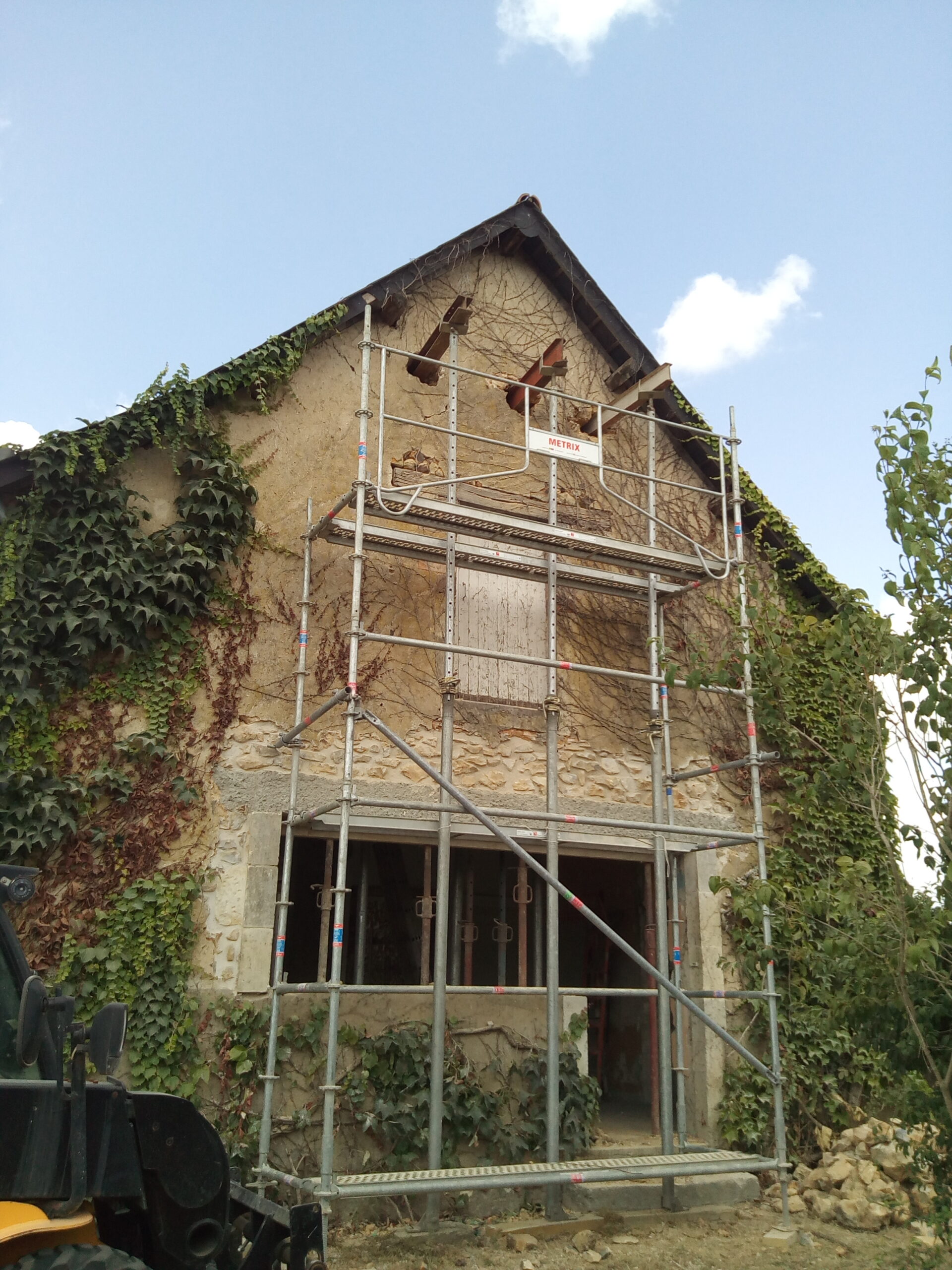 rénovation habitation avec très grandes ouvertures